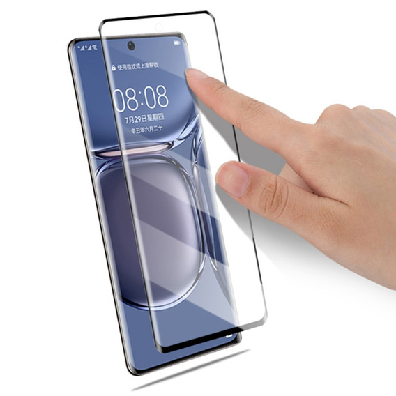 Szkło Hartowane Mocolo Full Glue do Huawei P50 Pro, czarna ramka