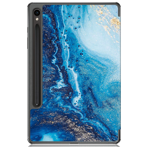 Etui do Samsung Galaxy Tab S9, Smartcase Hybrid z miejscem na rysik, sea wave