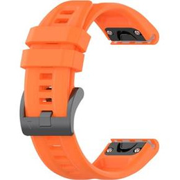 Pasek Silikonowy QuickFit 20mm do Garmin Fenix 5S/6S/7S/ 8 43mm, Pomarańczowy