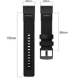 Pasek Nylonowy Quickfit do Garmin Fenix 22mm, Czarny