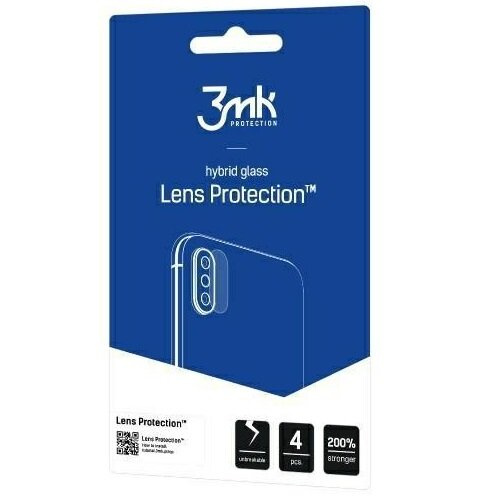 Szkło Hybrydowe 3MK na Aparat do Xiaomi Redmi A3, Lens Protect, przezroczyste (4 sztuki)