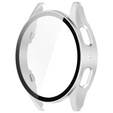 2w1 Etui + Szkło Hartowane do Samsung Galaxy Watch 7 44mm, Srebrne