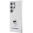 Etui Karl Lagerfeld do Samsung Galaxy S24 Ultra, IML Choupette - przezroczyste