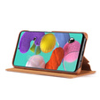 Etui z klapką do Samsung Galaxy A51, LC.IMEEKE, brązowe