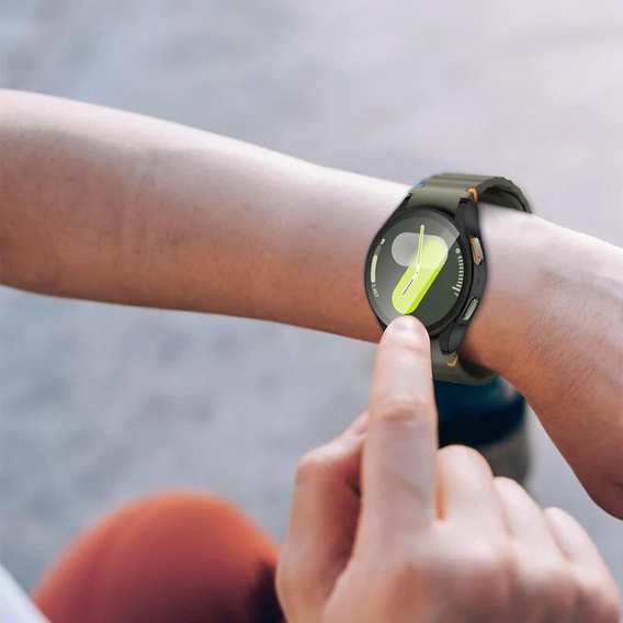 2w1 Etui z Osłoną na Ekran do Samsung Galaxy Watch 7 44mm, Czarne