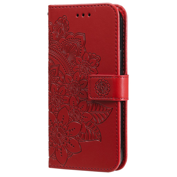 Etui z klapką do Xiaomi Redmi Note 13 Pro 5G, Mandala, czerwone