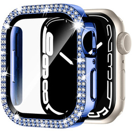 2w1 Etui + Szkło do Apple Watch 4/5/6/SE 44mm, Niebieskie