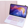 Etui z klawiaturą Bluetooth i touchpadem do Xiaomi Redmi Pad 2 – różowe