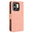 Etui z klapką do Infinix Hot 50i 4G, Card Slot, różowe