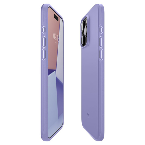 Etui Spigen do iPhone 15 Pro, Thin Fit, Fioletowe