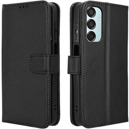 Etui z klapką do Samsung Galaxy M15 5G, Wallet Smart Magnet, czarne