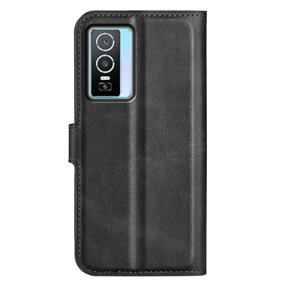 Etui Wallet do Vivo Y76 5G / Y76s 5G / Y74s, Protective Cover, Black