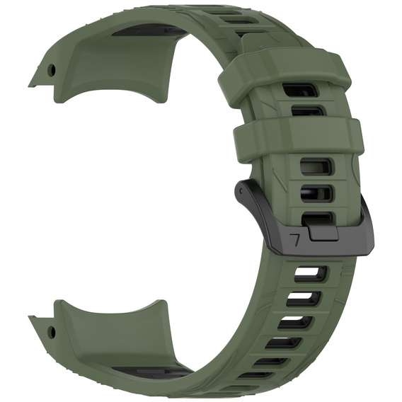 Pasek silikonowy do Garmin Instinct 3 Solar / Instinct 3 AMOLED 45mm – sportowy, zielono-czarny