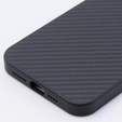 Etui do iPhone 15 Pro Max, Aramid Carbon Fiber, czarne