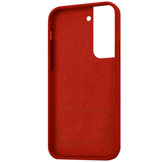 Etui do Samsung Galaxy S22+ Plus 5G, Silicone Lite, czerwone