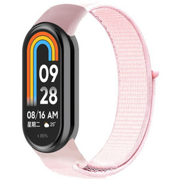 Pasek Nylonowy do Xiaomi Smart Band 10 / 9 / 8, Różowy