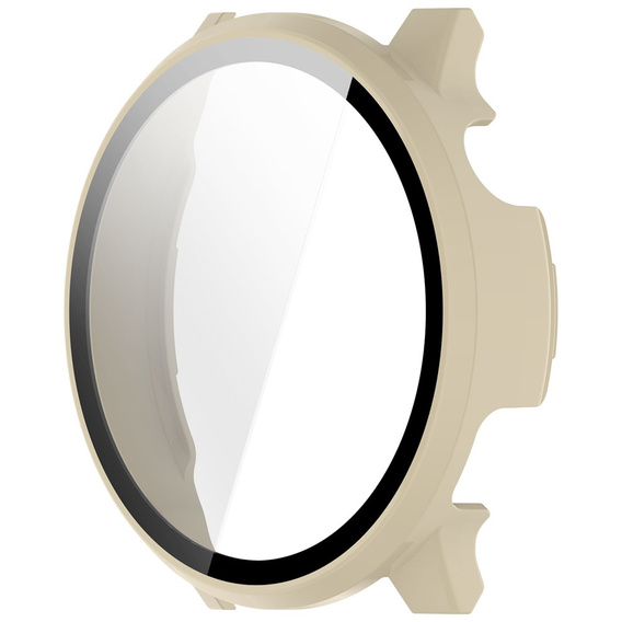 2w1 Etui + Szkło Hartowane do Garmin Venu 4 41mm, beżowe