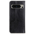 Etui do Google Pixel 8 Pro, Wallet Litchi Leather, czarne