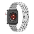 Bransoleta do Apple Watch 1/2/3/4/5/6/7/8/9/10/11/SE Ultra 1/2/3 42/44/45/46/49mm, Srebrna