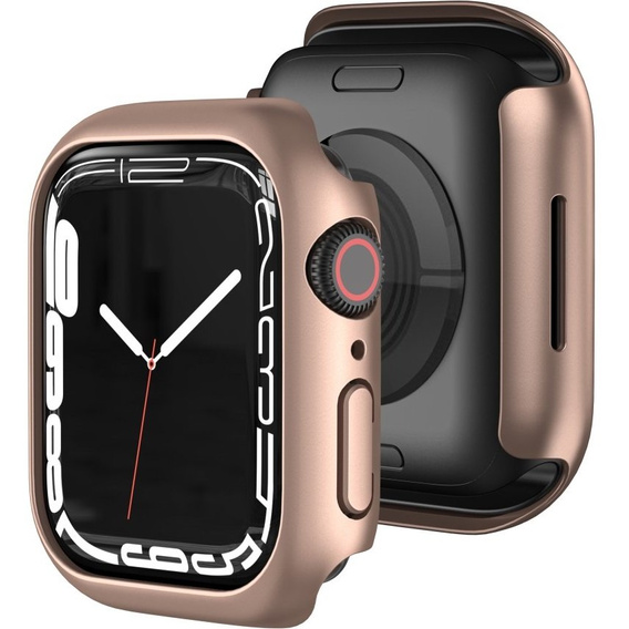 Etui do Apple Watch 7/8/9 45mm, Różowe złoto