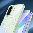 Etui do Samsung Galaxy A36 5G, Dropproof MagSafe, przezroczyste + Szkło hartowane 9H