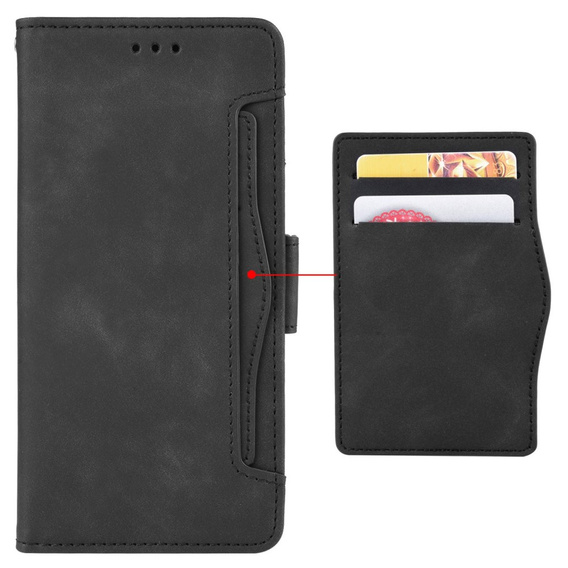 Etui z klapką do Sony Xperia 10 IV, Card Slot, czarne