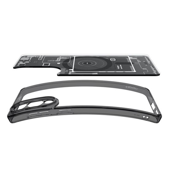 Etui Spigen do Samsung Galaxy S25 Edge,  MagSafe Ultra Hybrid, Zero One, czarne + Szkło Hartowane 9H