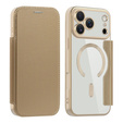 Etui z klapką do iPhone 17 Pro Max, RFID Wallet MagSafe z ochroną aparatu, złote