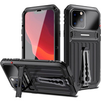 Etui do iPhone 13 Pro, Armor Kickstand, pancerne, z podstawką, czarne