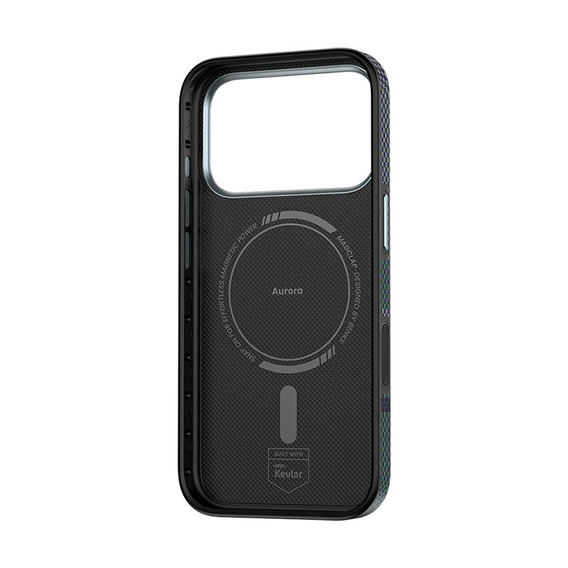 Etui BENKS Kevlar do iPhone 17 Pro Max, Magnetic Armor Pro Aurora 600D C070, do MagSafe, zielone