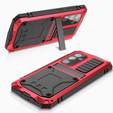 Etui pancerne do Samsung Galaxy S25+ Plus, R-JUST, czerwone