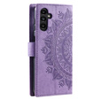 Etui z klapką do Samsung Galaxy A55 5G, Mandala, fioletowe