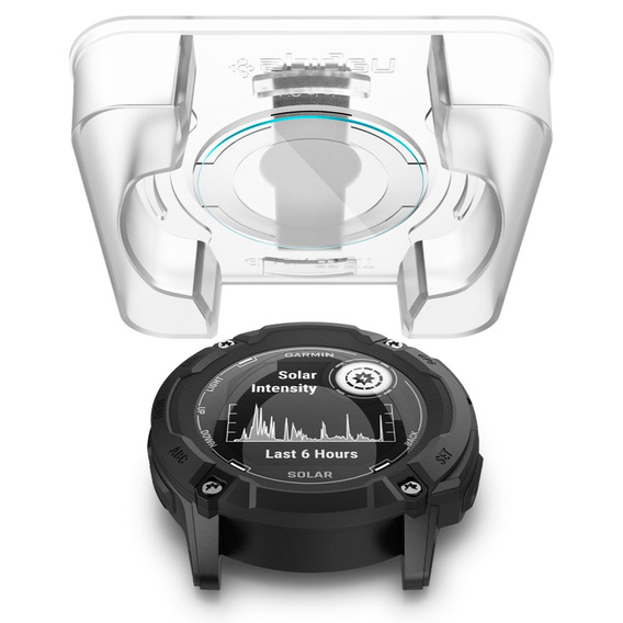 2x Szkło Hartowane Spigen do Garmin Instinct 2x Solar, Glas.TR "EZ FIT", Clear