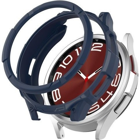 Etui z nakładką bezel ring do Samsung Galaxy Watch 6 Classic 43mm, Granatowe