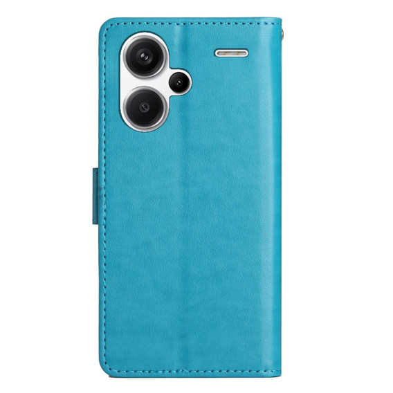 Etui z klapką do Xiaomi Redmi Note 13 Pro+, Butterfly, niebieskie