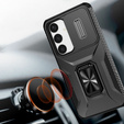Etui do Samsung Galaxy S24, Slide Lens Lid, Czarne