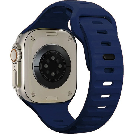 Pasek Silikonowy do Apple Watch 1/2/3/4/5/6/7/8/9/10/11/SE Ultra 1/2/3 42/44/45/46/49mm, Granatowy