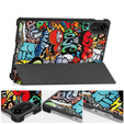 Etui z klapką i motywem graffiti do Xiaomi Redmi Pad 2