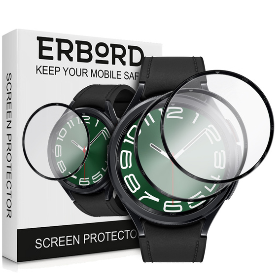 2x Szkło Hybrydowe ERBORD do Samsung Galaxy Watch 6 47mm Classic