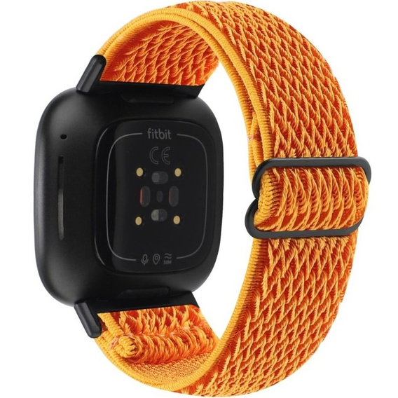 Pasek Nylonowy do Fitbit Versa 3/Versa Sense, Pomarańczowy