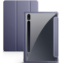 Etui do Samsung Galaxy Tab S7 Plus / Tab S7 FE, Smartcase Hybrid, z miejscem na rysik, fioletowe