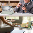 Etui do Lenovo Tab K11 Plus, Smartcase Hybrid, z miejscem na rysik, szare