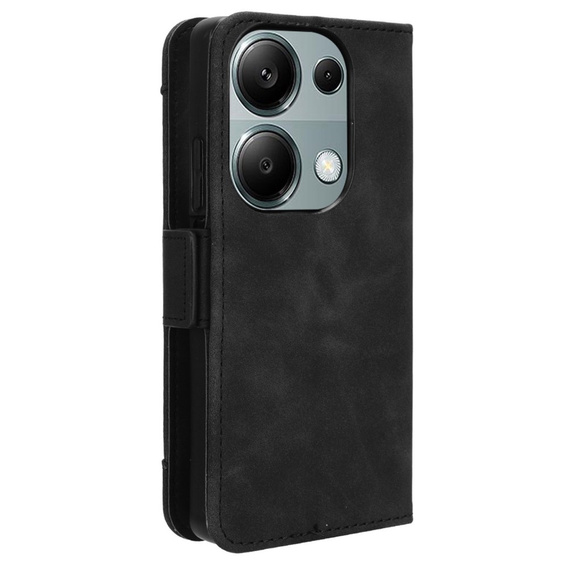 Etui z klapką do Xiaomi Redmi Note 13 Pro 4G / Xiaomi Redmi Note 14S / Xiaomi Poco M6 Pro 4G, Card Slot, czarne
