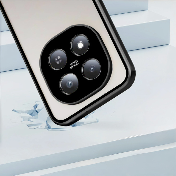 Etui do Xiaomi Redmi Note 15 Pro Plus 5G / Poco M8 Pro 5G, Magnetic Dual Glass, czarne