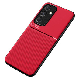 Etui do Samsung Galaxy A55 5G, z blaszką do uchwytu magnetycznego, czerwone