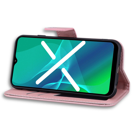 Etui z klapką do Motorola Moto G22, Wallet Bunny, różowe