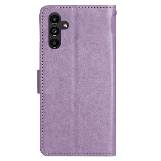 Etui z klapką do Samsung Galaxy A55 5G, Butterfly, fioletowe