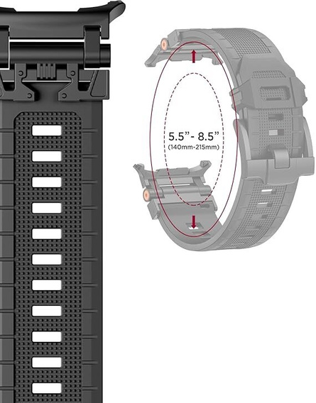 Pasek do Samsung Galaxy Watch Ultra 47mm (2025 / 2024), czarny