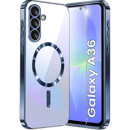 Etui do Samsung Galaxy A36 5G, Electro MagSafe, granatowe + Szkło na ekran