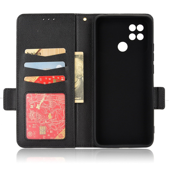 Etui Wallet do Xiaomi Poco C40 4G, Magnetic Clasp - Black